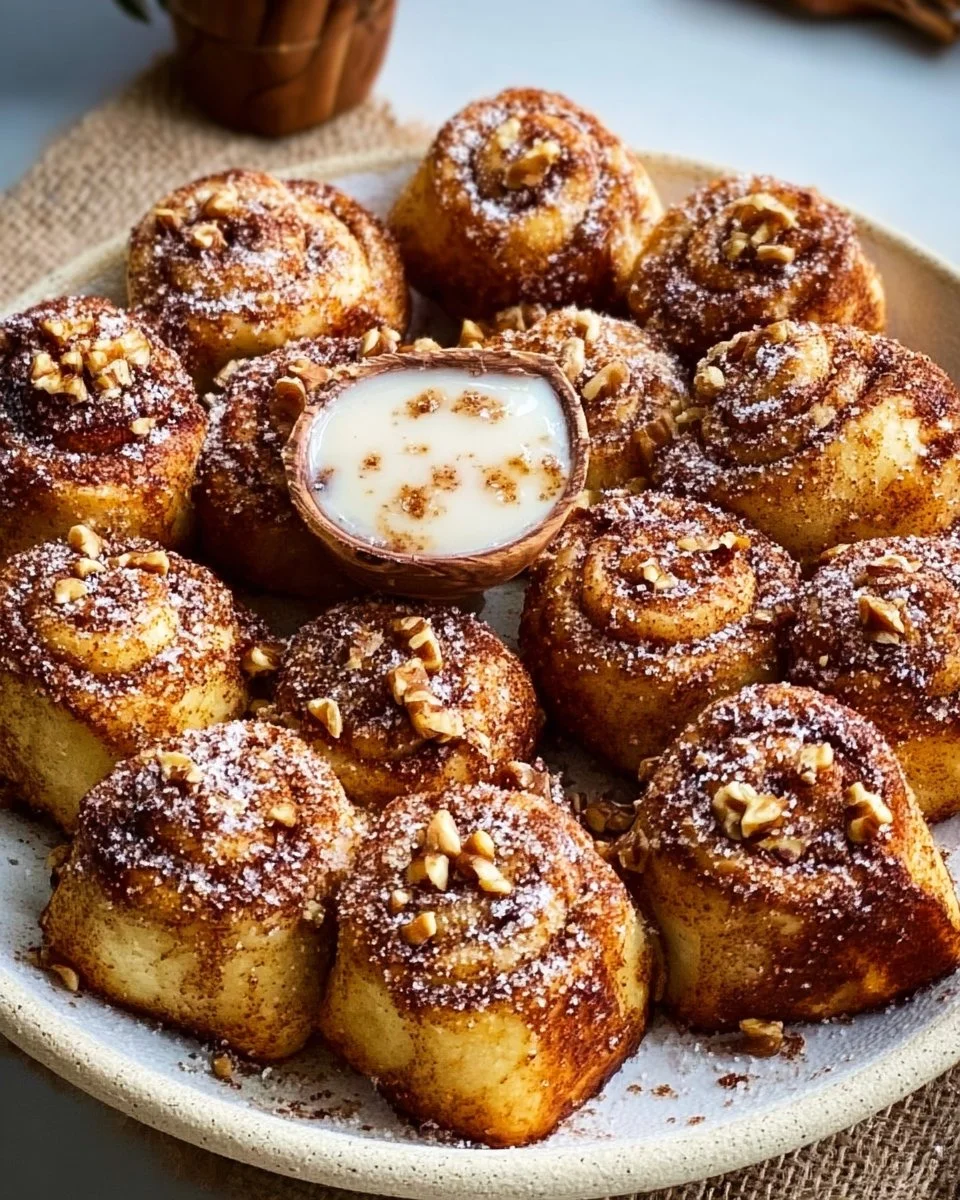 Luftfritteusen-Zimtschnecken-Bites