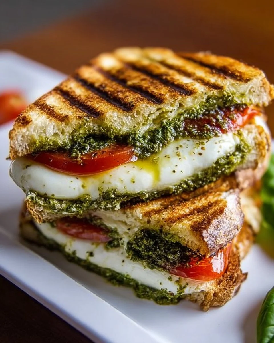 Mozzarella &amp; Pesto Panini
